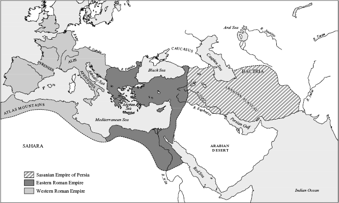 Map 1 The world of Late Antiquity c300c400 Map 2 The Roman Empire in Late - photo 3