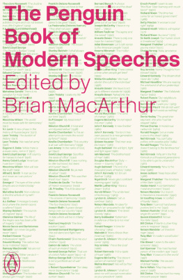 MacArthur - The Penguin Book of Modern Speeches