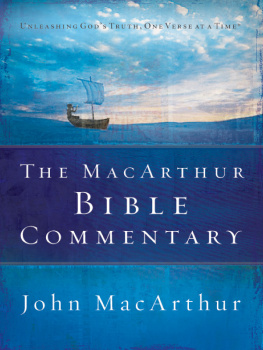 MacArthur The MacArthur Bible Commentary