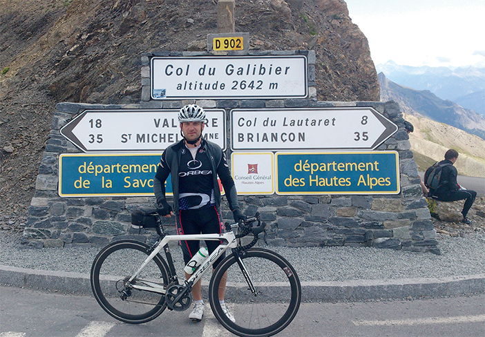 My local bike shop owner Vaidas Granauskas at the top of the Col du Galibier - photo 9