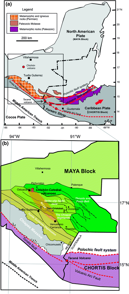 Fig 11 a Sketch map showing the tectonic framework of southern Mexico - photo 1