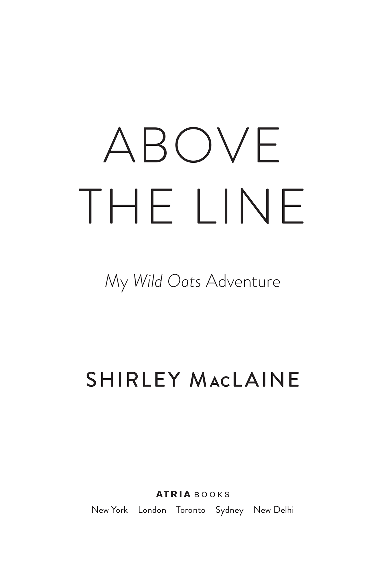 Above the line my Wild oats adventure - image 1