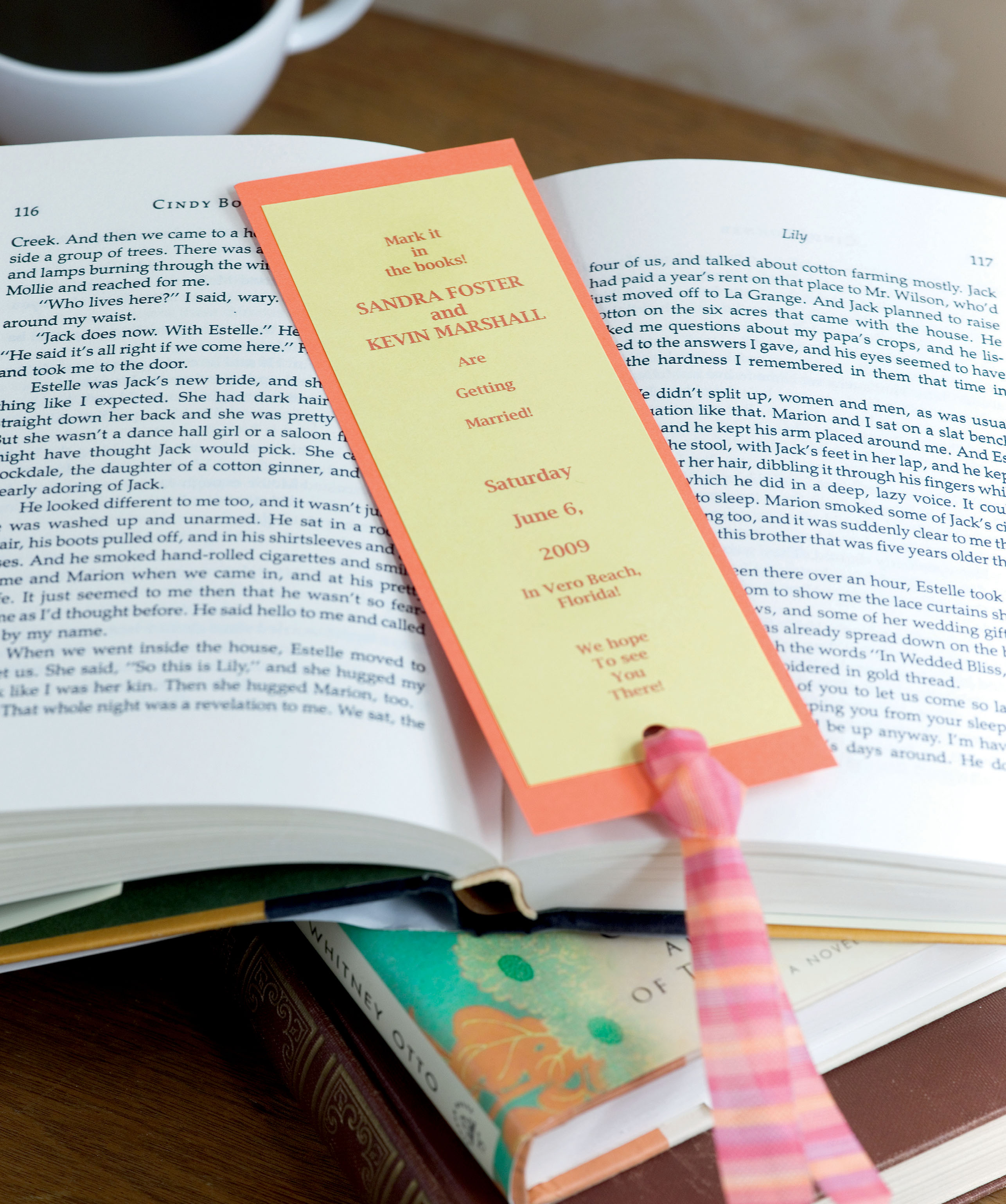 SAVE-THE-DATE BOOKMARK Of course a bride wants to make sure no one misses her - photo 6