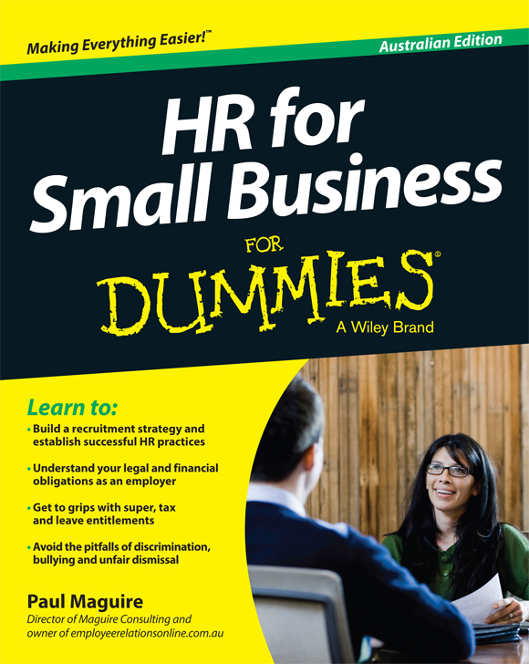 HR for Small Business For Dummies Australian Edition Published by Wiley - photo 1