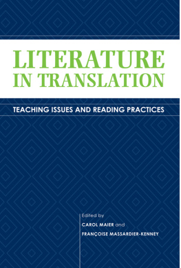 Maier Carol - Literature in translation: Teaching issues and reading practices