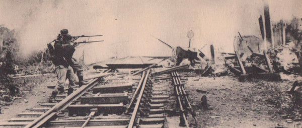 The extensive bridge and railway demolitions which significantly slowed the - photo 18