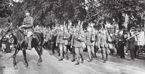 The 2nd Grenadiers leaving Wellington Barracks Colonel Noel Corry at their - photo 23