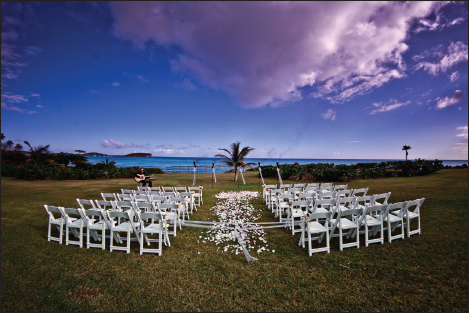 You can have a devastatingly beautiful ceremony setup with just a few tiki - photo 6