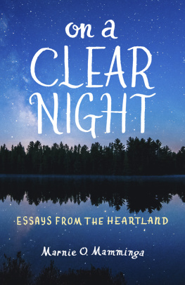 Mamminga On a clear night: essays from the heartland