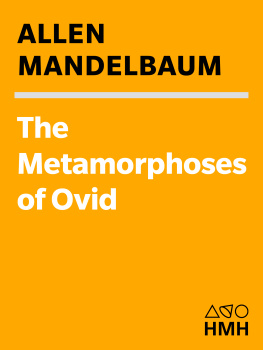 Mandelbaum Allen - The Metamorphoses of Ovid