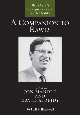 Mandle Jon A Companion to Rawls