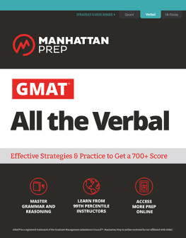 Manhattan Prep (Firm) - GMAT All the Verbal