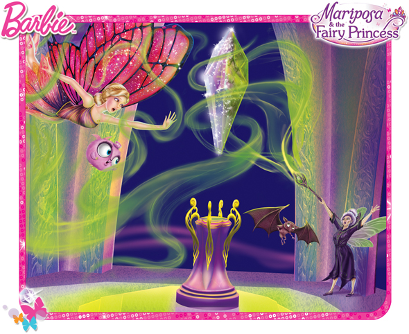 Mariposa tries to save the powerful Heartstone Crystal The evil fairy - photo 26