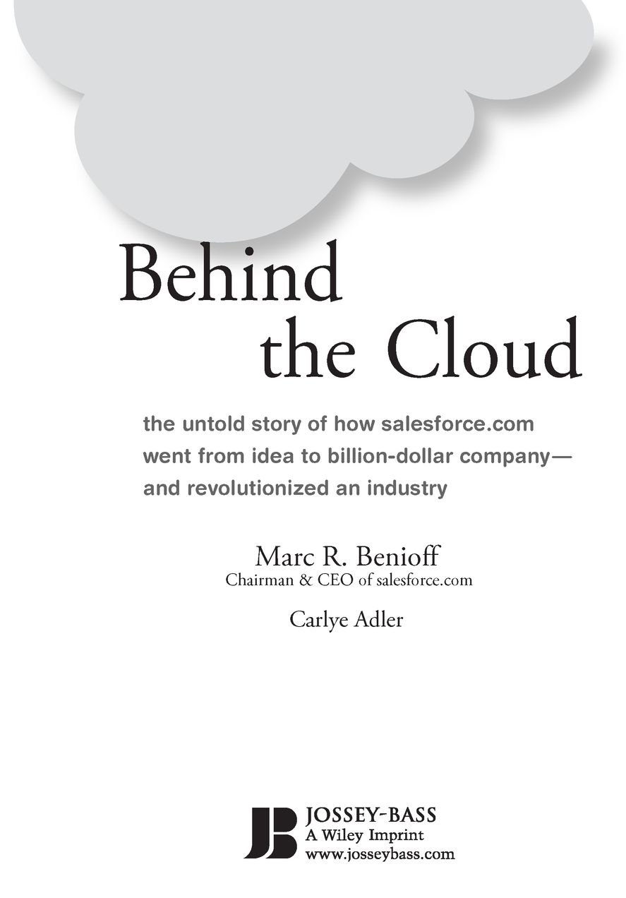 Table of Contents For Lynne and the salesforcecom employees customers - photo 2