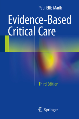 Marik - Handbook of evidence-based critical care