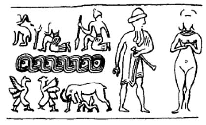 Second millennium BC Old Babylonian cylinder seal Source Winter 1983 figure - photo 3