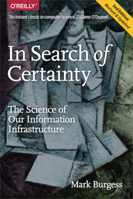 Mark Burgess - In Search of Certainty