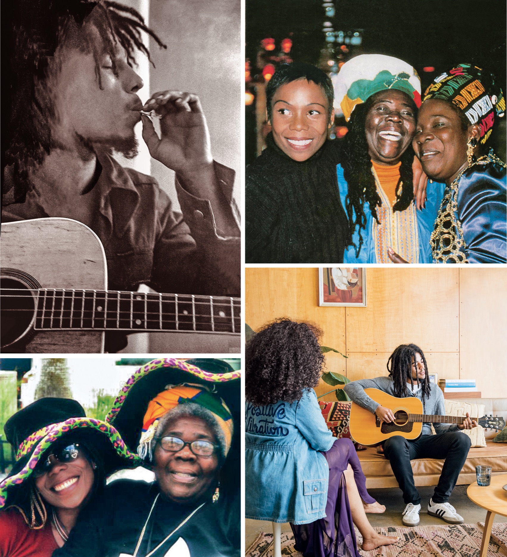 CLOCKWISE FROM TOP RIGHT With Grandma Cedella Booker and Mommy Rita Marley - photo 8