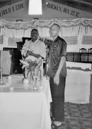 Colin Grant with the local herbalist Brother D at his church in St Thomas an - photo 19