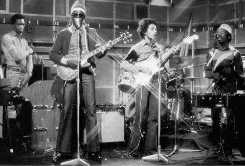 The Wailers pass the Old Grey Whistle Test in BBC television studios in 1973 - photo 21