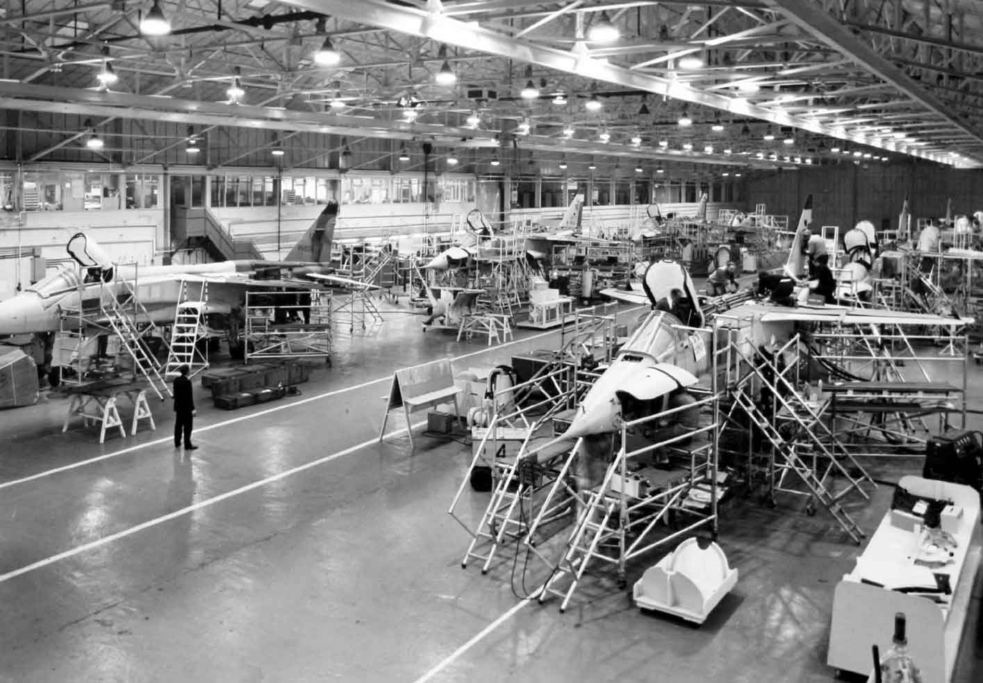 Jaguars on the production line at BACs Military Aircraft Division at Warton - photo 3