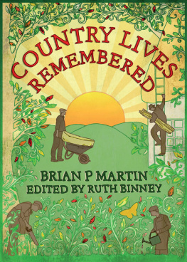 Martin Brian - Country Lives Remembered
