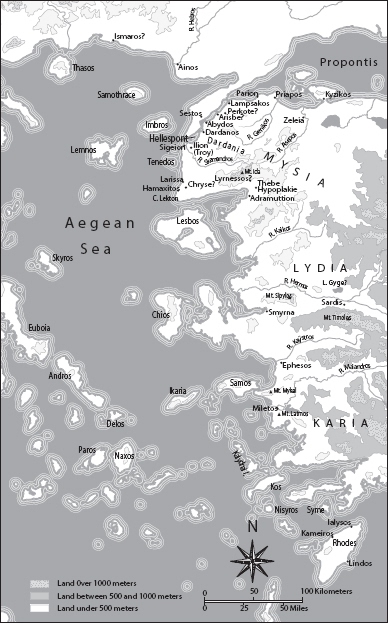 Frontispiece Sites important in the world of Greek myth Source Map of - photo 4