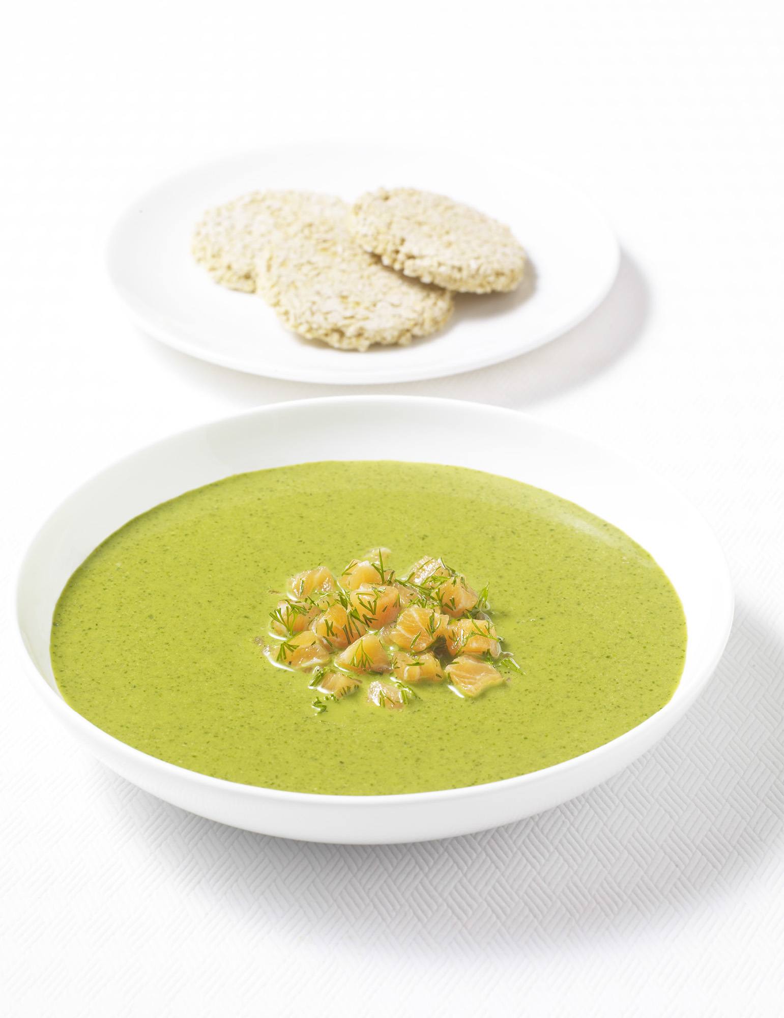 Sorrel soup with salmon and dill and oatcakes Kirsty Wark Celebrity finalist - photo 5