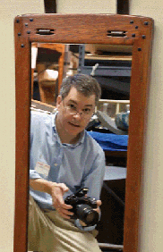 David Mathias pictured at left with the original entry mirror from the Blacker - photo 5