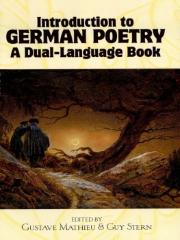 Mathieu Gustave - Introduction to German Poetry