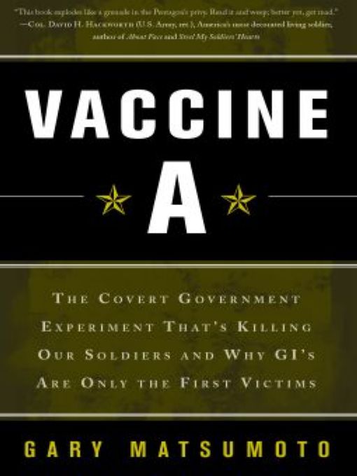 Table of Contents Praise for Gary Matsumotos Vaccine A A shocking expos of - photo 1