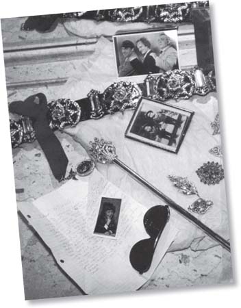 Michael Jacksons dressing table artfully arranged with some of his favorite - photo 4