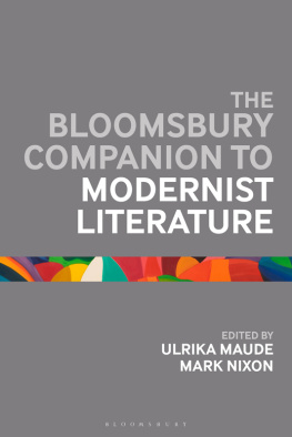 Maude Ulrika The Bloomsbury Companion to Modernist Literature