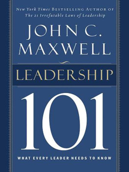 Maxwell Leadership 101