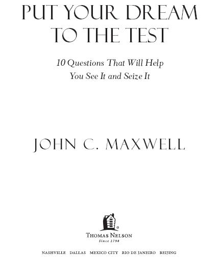 2009 by John C Maxwell All rights reserved No portion of this book may be - photo 1