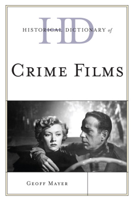 Mayer - Historical Dictionary of Crime Films