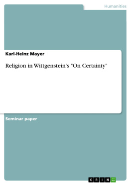 Mayer - Religion in Wittgensteins On Certainty
