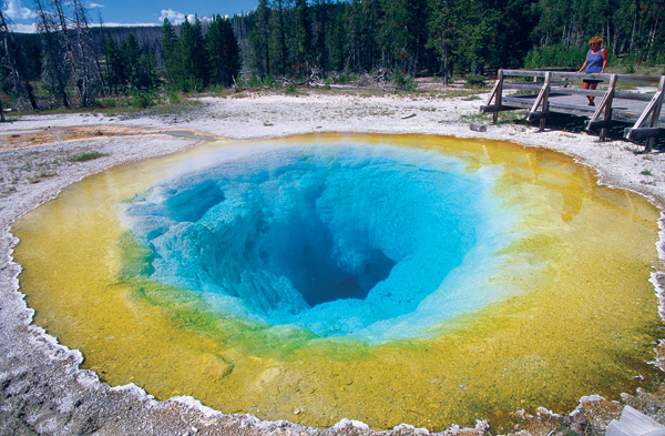 Morning Glory Pool in Upper Geyser Basin Yellowstone National Park JOHN - photo 4