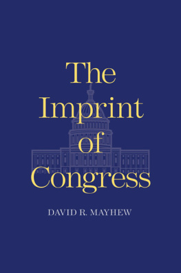 Mayhew - The Imprint of Congress