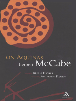 Mccabe Herbert - On Aquinas