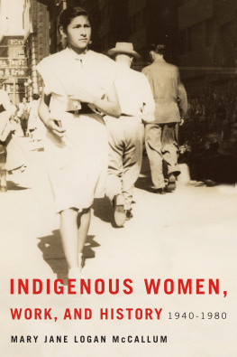 McCallum Indigenous Women, Work, and History 1940-1980