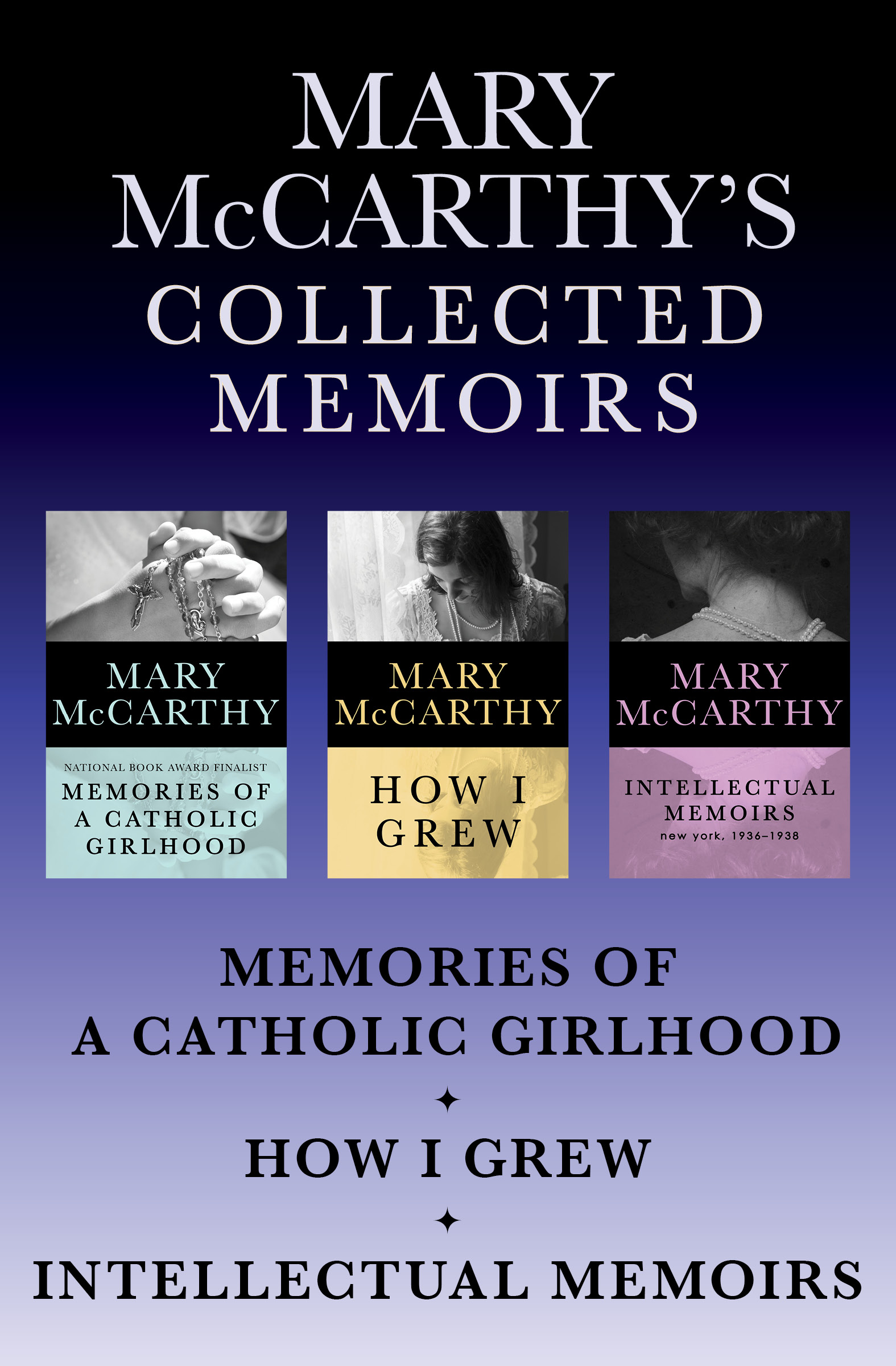 Mary McCarthys Collected Memoirs Memories of a Catholic Girlhood How I Grew - photo 1