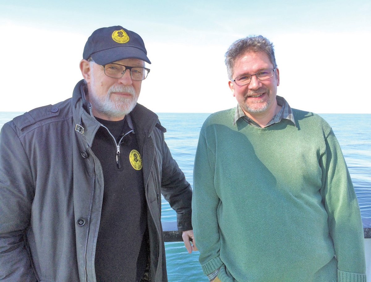 Changing times at Jutland Getting ready to jump off MV Gorm for a dive on HMS - photo 2