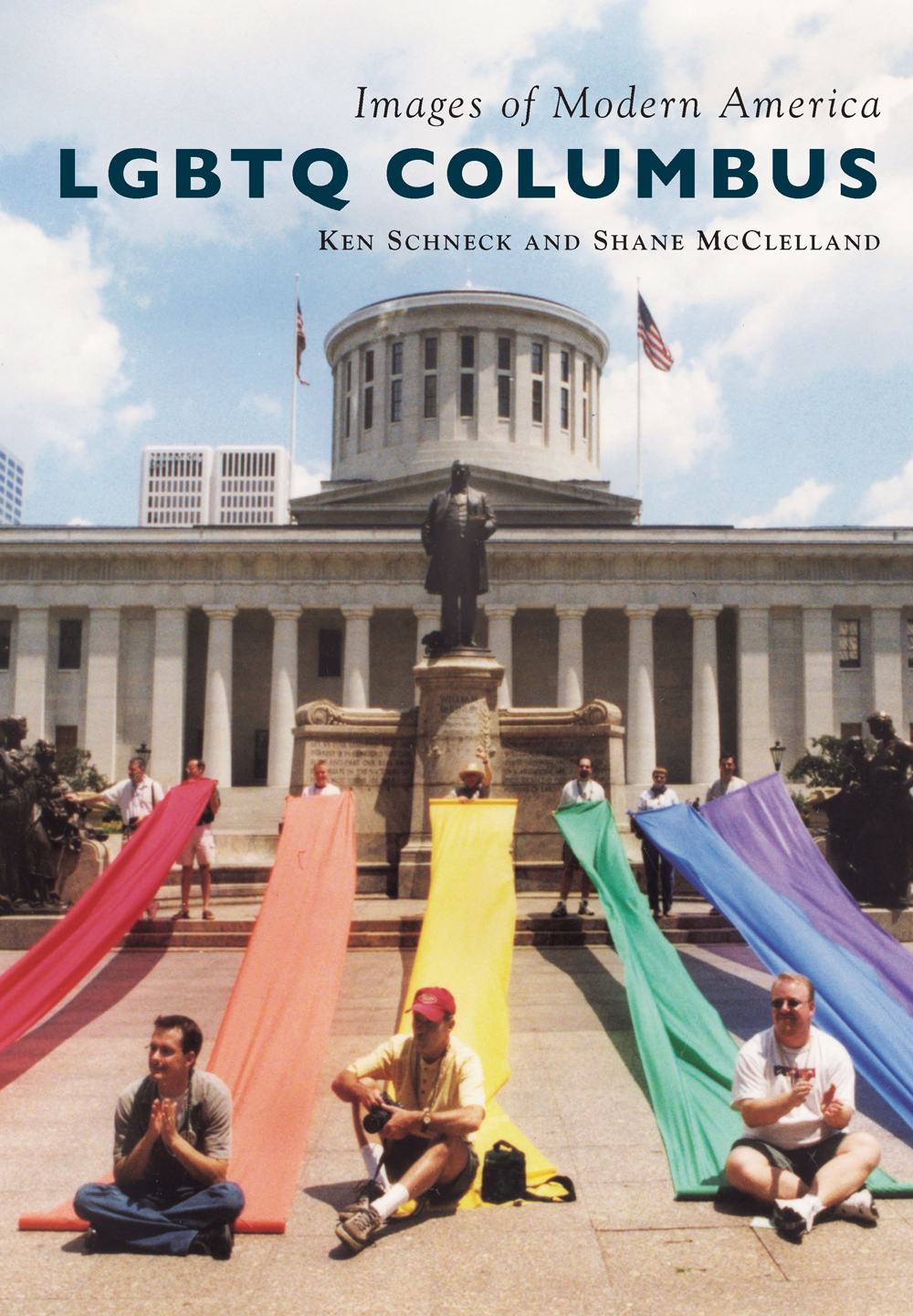 Images of Modern America LGBTQ COLUMBUS FRONT COVER Rainbow banners at Ohio - photo 1