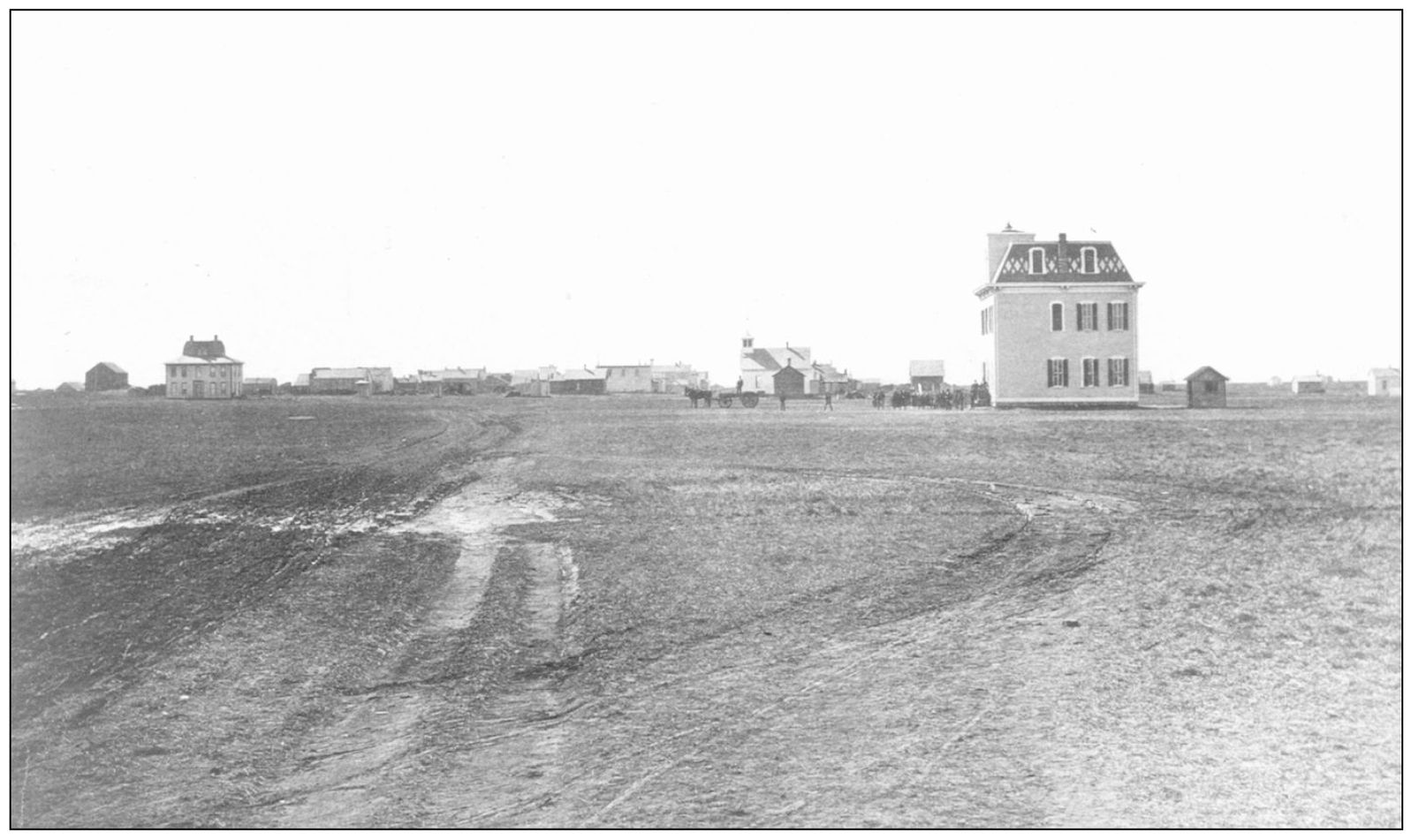 As the prairie town grew the need for a schoolhouse was evident In 1874 a - photo 6