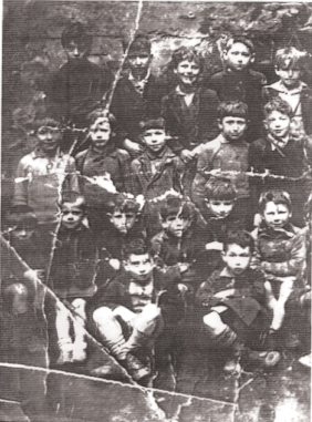 Frank McCourt right front in the playground of Leamys School in Limerick - photo 1