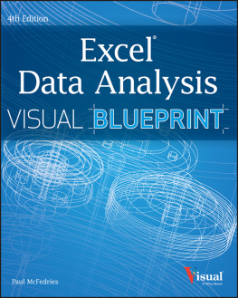 McFedries - Excel data analysis your visual blueprint for analyzing data, charts, and PivotTables