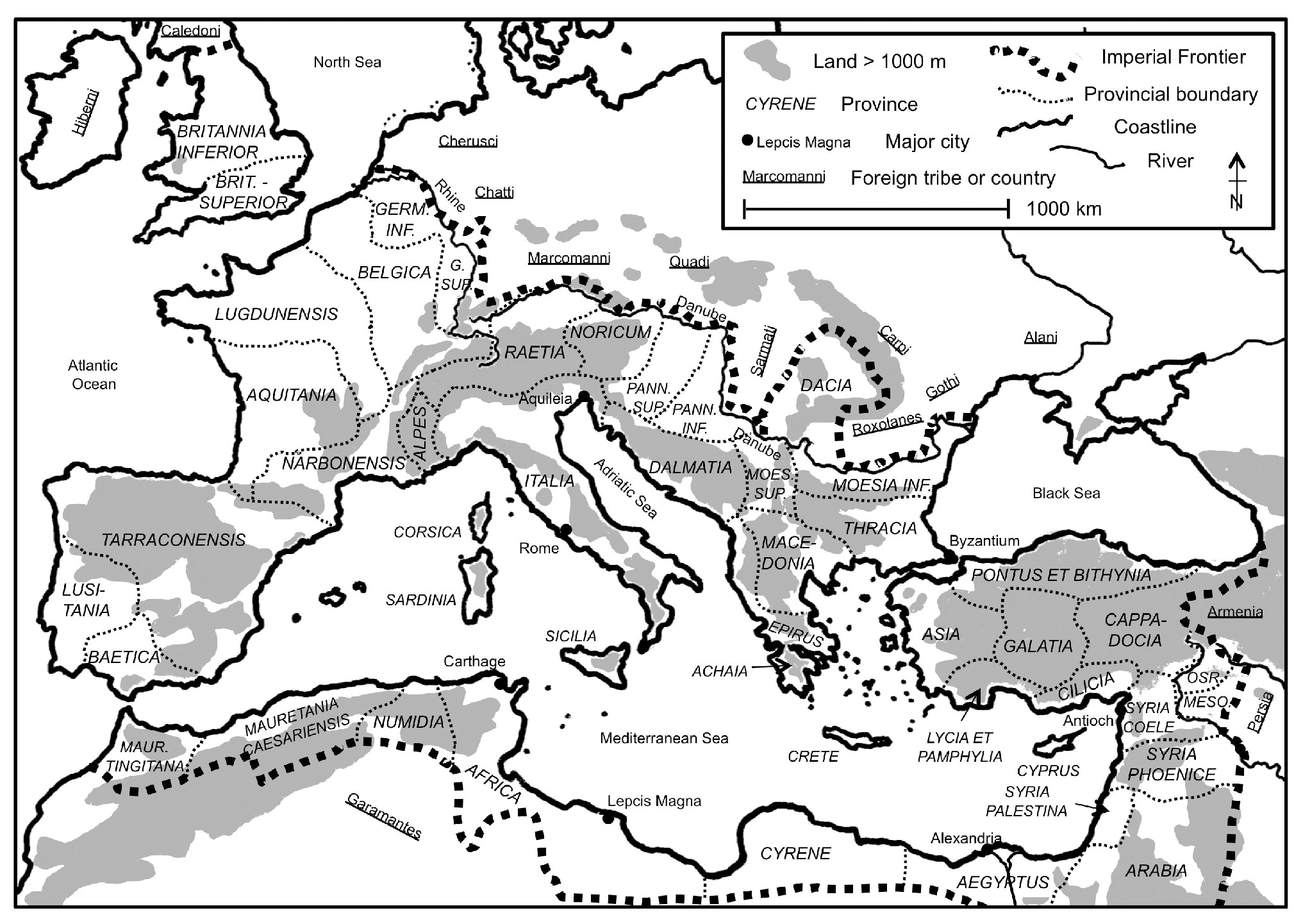 Map 4 Sketch Map of the Roman Empire in the Early Third Century Based on - photo 6