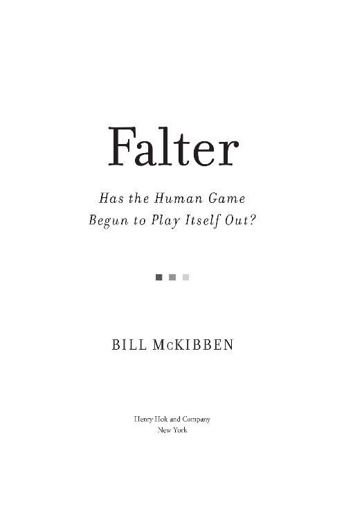 Falter Has the Human Game Begun to Play Itself Out - image 1