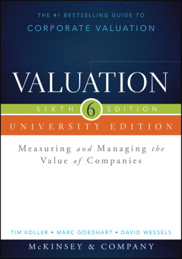 McKinsey Valuation: Measuring and Managing the Value of Companies, University Edition